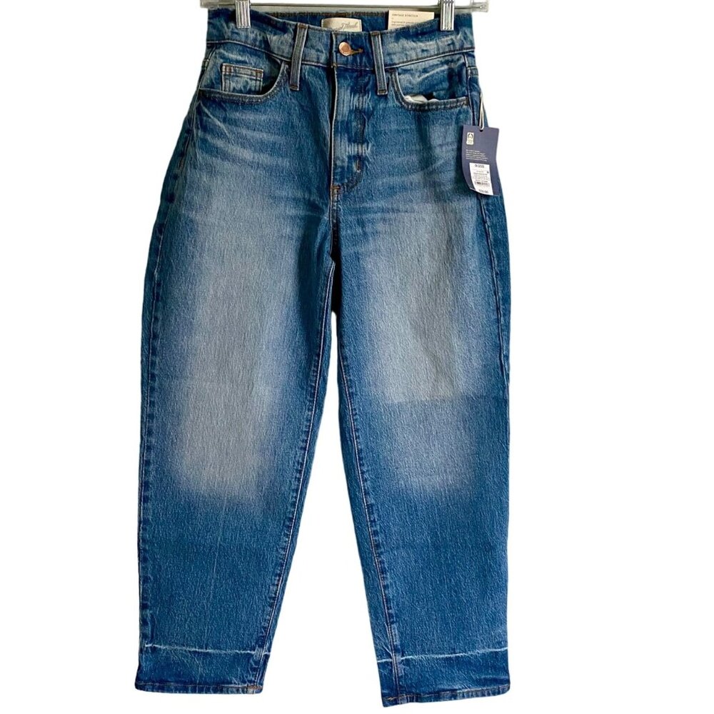 Universal Thread Vintage Stretch High-Rise Denim Jeans Womens 0 Short NEW NWT